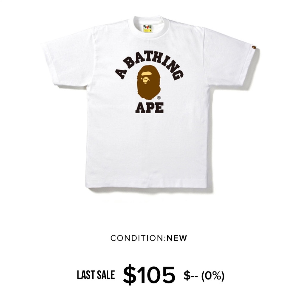 BAPE College Tee (White)